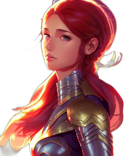 crown, face, sword, dress, fantasy art, concept art, anime, comic book art transparent PNG cut-out