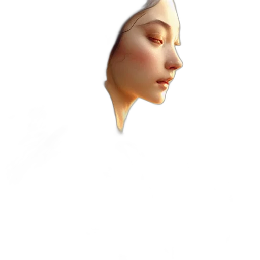 face, mask, crown, hat, 3d render, photorealistic, concept art, oil painting transparent PNG cut-out