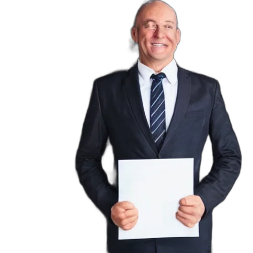 jacket, staff, face, cinematic, portrait, happy, businessman, behind transparent PNG cut-out