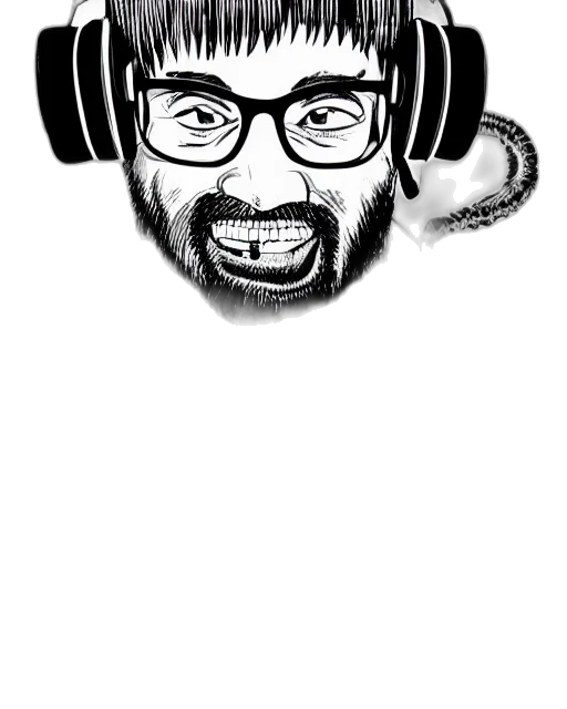 staff, cartoon, pencil sketch, comic book art transparent PNG cut-out