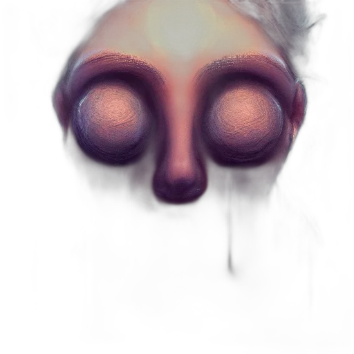 face, mask, creature, hair transparent PNG cut-out