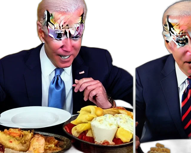 food, mask, joe, biden transparent PNG cut-out