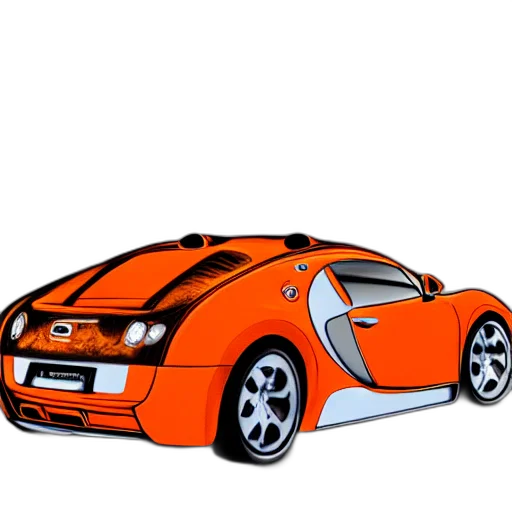car, robot, weapon, 3d render transparent PNG cut-out