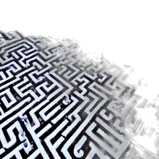 3d render, insanely, intricate, labyrinth transparent PNG cut-out