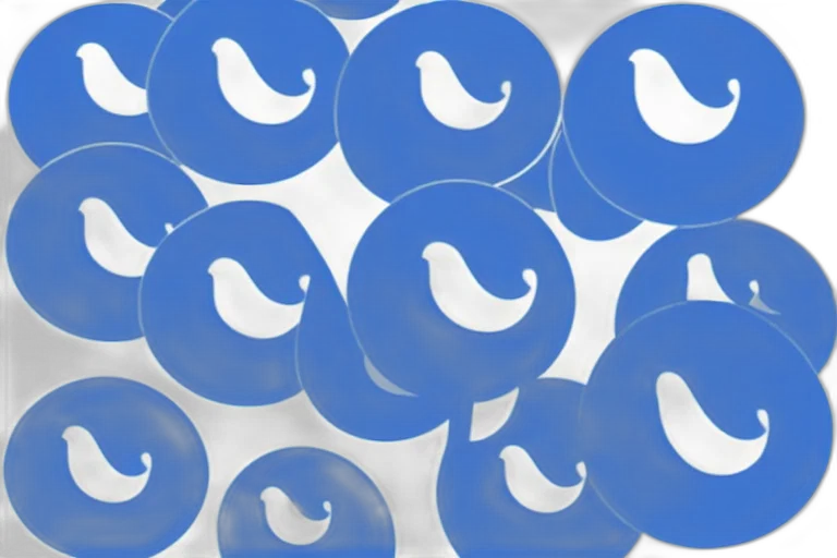 blue, minimalist, social, networking, avatar transparent PNG cut-out