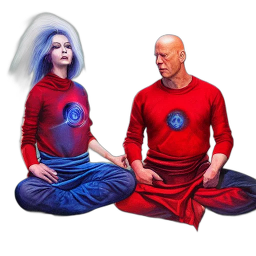 concept art, comic book art, outer space, red transparent PNG cut-out