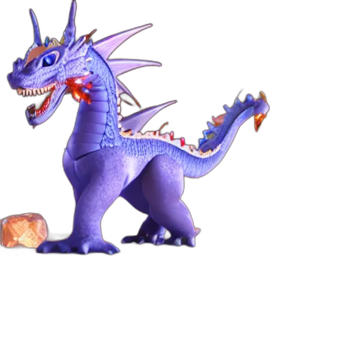 dragon, creature, animal, staff transparent PNG cut-out