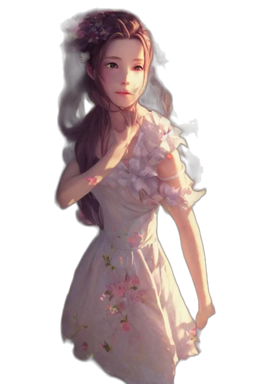 dress, face, mask, staff transparent PNG cut-out