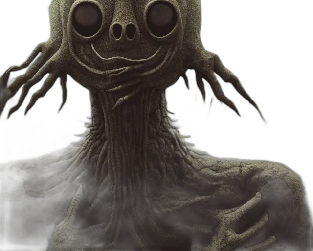 creature, mask, face, hair transparent PNG cut-out