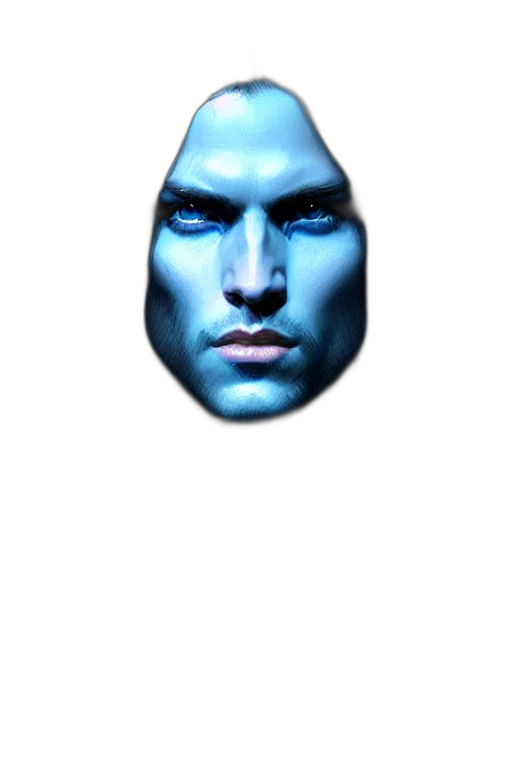 mask, face, creature, robot, 3d render, photorealistic, concept art, pixel art transparent PNG cut-out