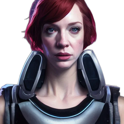robot, face, concept art, cyberpunk transparent PNG cut-out