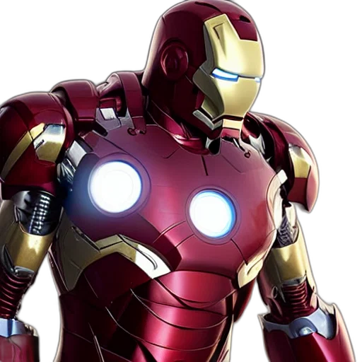 comic book art, 3d render, concept art, still, photo, iron, man, steampunk transparent PNG cut-out