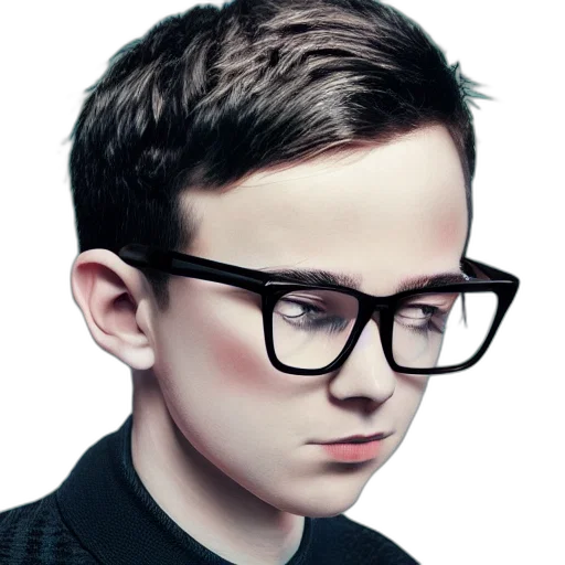 face, hair, photorealistic, cartoon transparent PNG cut-out