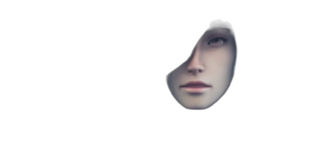 face, mask, robot, creature, 3d render, photorealistic, concept art, anime transparent PNG cut-out