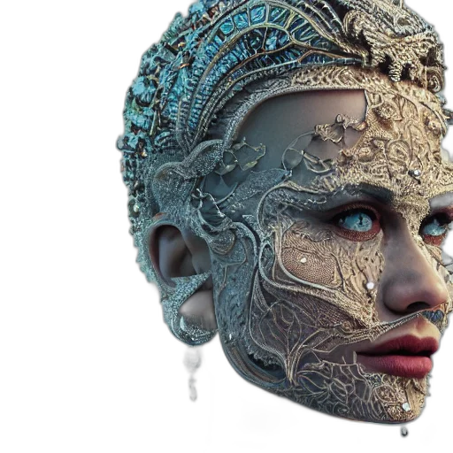 mask, face, jewelry, crown transparent PNG cut-out