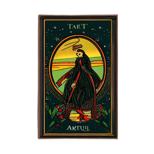 tarot, card, frame, detailed, illustration, artstation, ornamental, retro transparent PNG cut-out