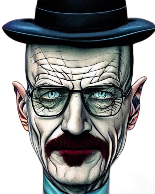 face, mask, hat, comic book art, cartoon, concept art, photorealistic, portrait transparent PNG cut-out