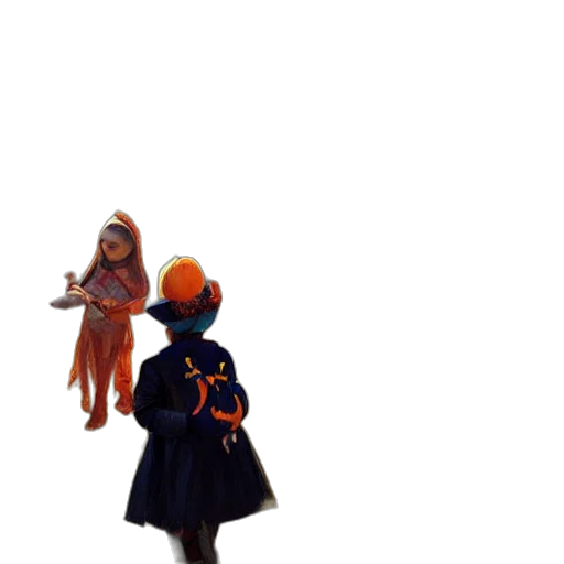 staff, creature, jacket, robot, 3d render, concept art, pixel art, oil painting transparent PNG cut-out