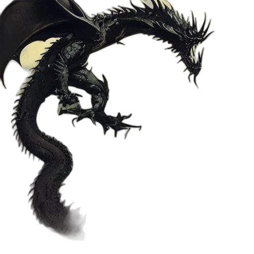 dragon, creature, staff, animal transparent PNG cut-out