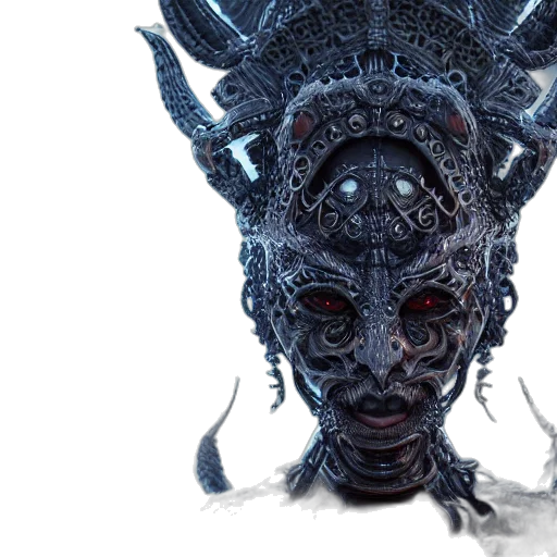 mask, robot, face, creature transparent PNG cut-out