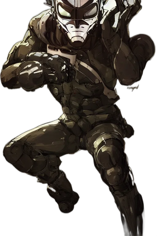 robot, weapon, creature, concept art, pixel art, comic book art, cyberpunk, green transparent PNG cut-out