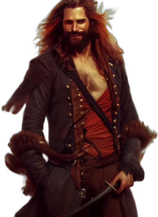 jacket, fantasy art, concept art, photorealistic, comic book art, portrait, painting, years transparent PNG cut-out