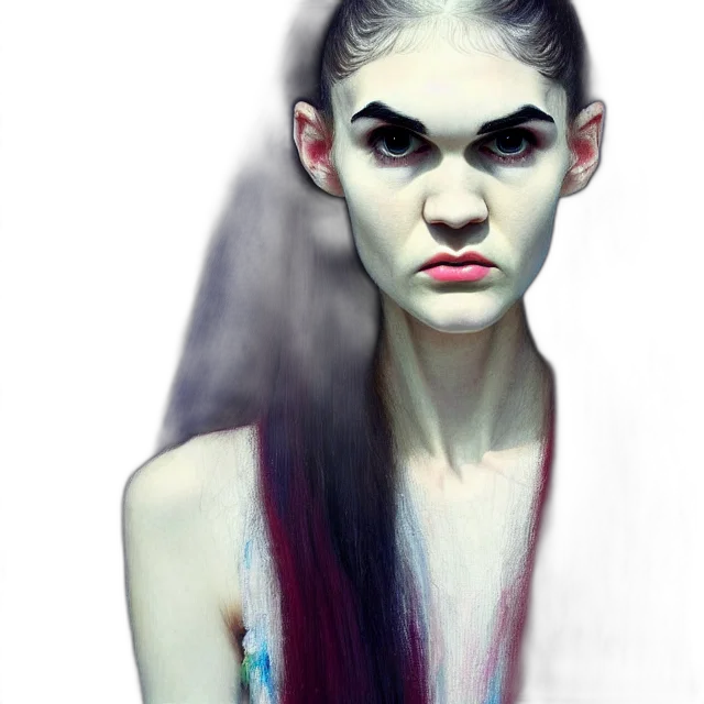 face, hair, creature, mask transparent PNG cut-out