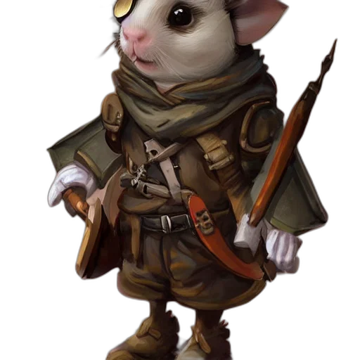 weapon, staff, animal, jacket transparent PNG cut-out