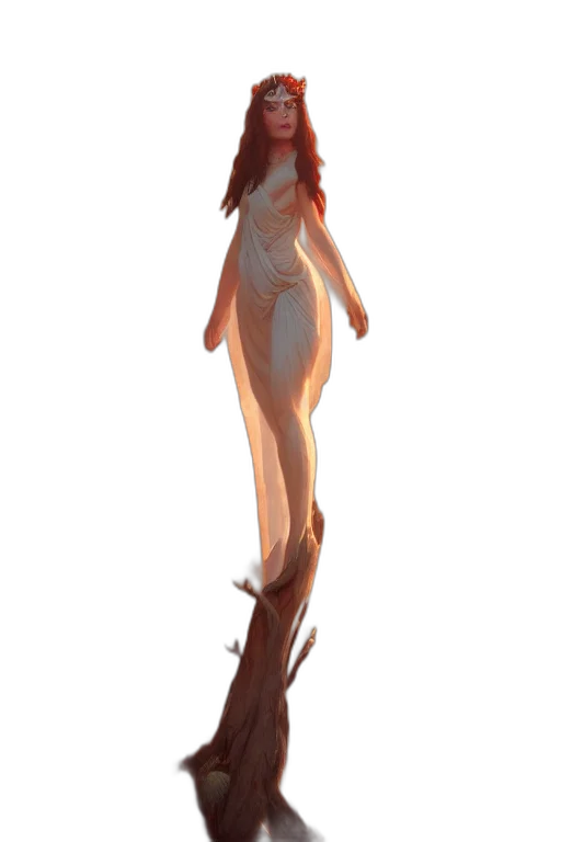 dress, staff, creature, robot, 3d render, concept art, pixel art, fantasy art transparent PNG cut-out