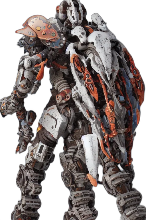 robot, creature, jacket, dragon, concept art, 3d render, combination, suit transparent PNG cut-out