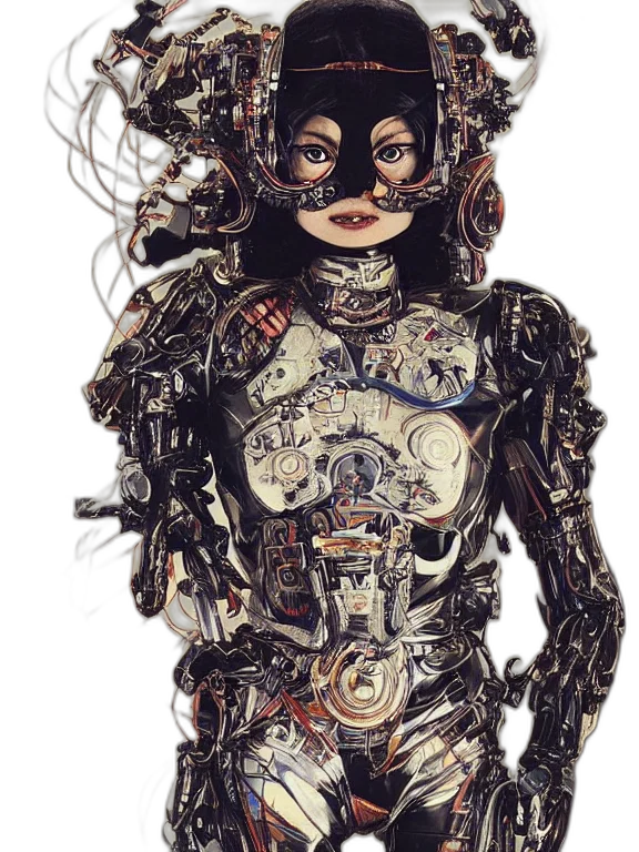 robot, dress, face, mask transparent PNG cut-out