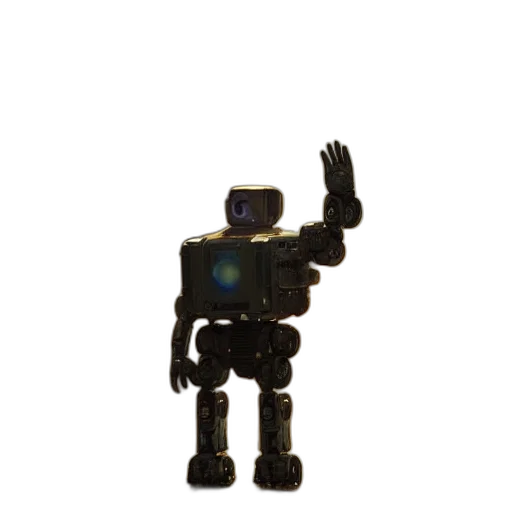 robot, staff, weapon, creature transparent PNG cut-out