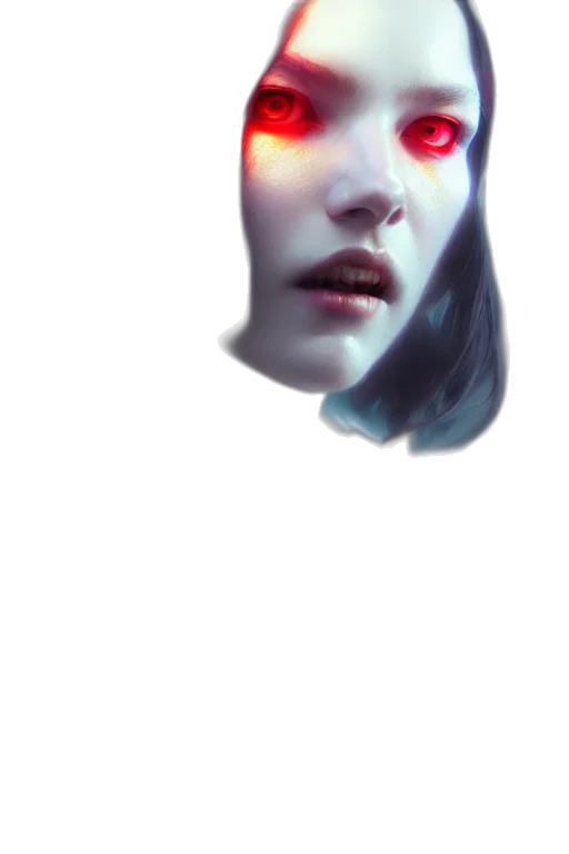 face, mask, robot, creature, concept art, fantasy art, photorealistic, comic book art transparent PNG cut-out