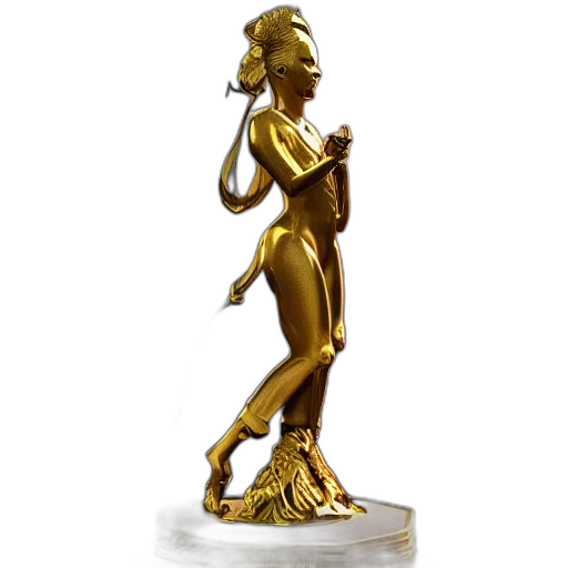 jewelry, staff, 3d render, concept art, portrait, usa, gold, statue transparent PNG cut-out