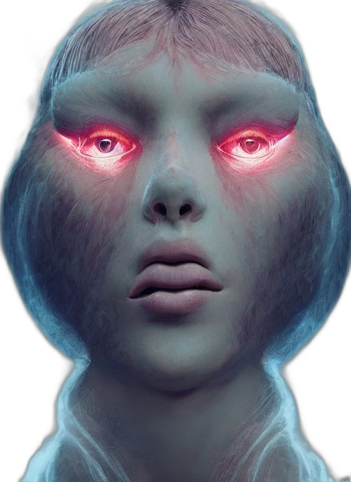 face, mask, creature, robot transparent PNG cut-out