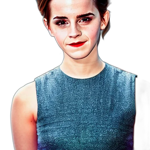 face, dress, photorealistic, cartoon, watercolor, pixel art, blue, emma transparent PNG cut-out