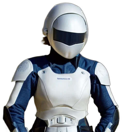 robot, jacket, staff, concept art transparent PNG cut-out