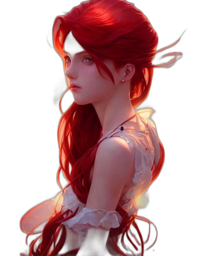 dress, dragon, crown, face, fantasy art, concept art, photorealistic, 3d render transparent PNG cut-out