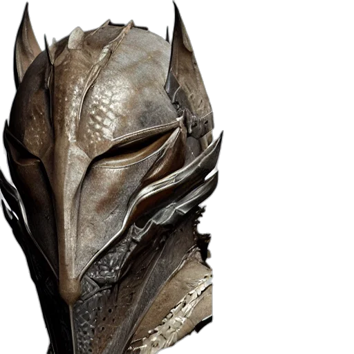 mask, dragon, face, concept art transparent PNG cut-out