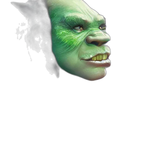 face, mask, creature, staff transparent PNG cut-out