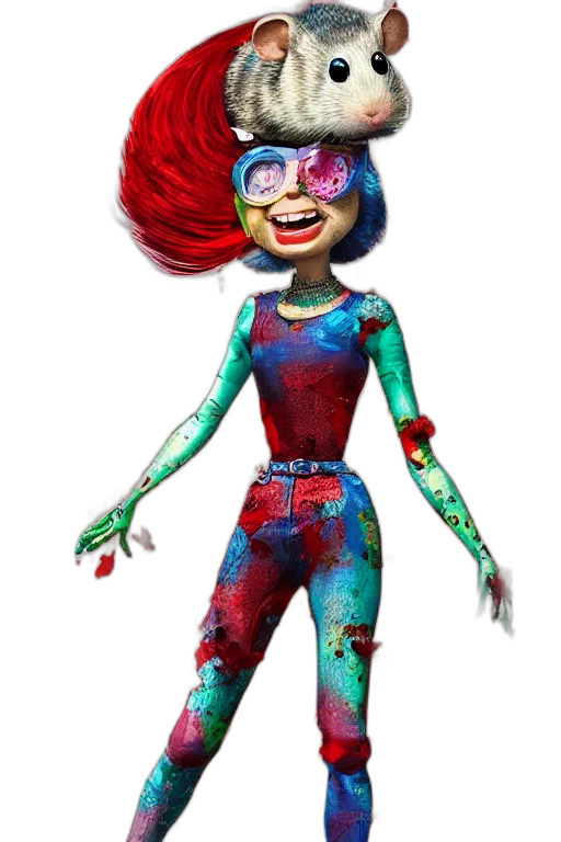 mask, creature, robot, dress, concept art, 3d render, cartoon, comic book art transparent PNG cut-out
