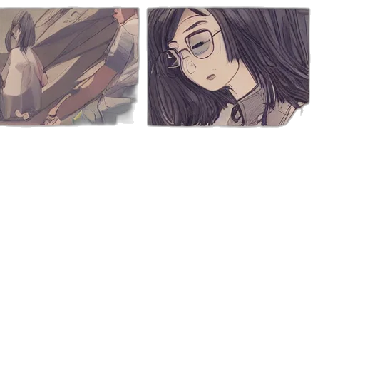 hair, anime, concept art, fantasy art transparent PNG cut-out