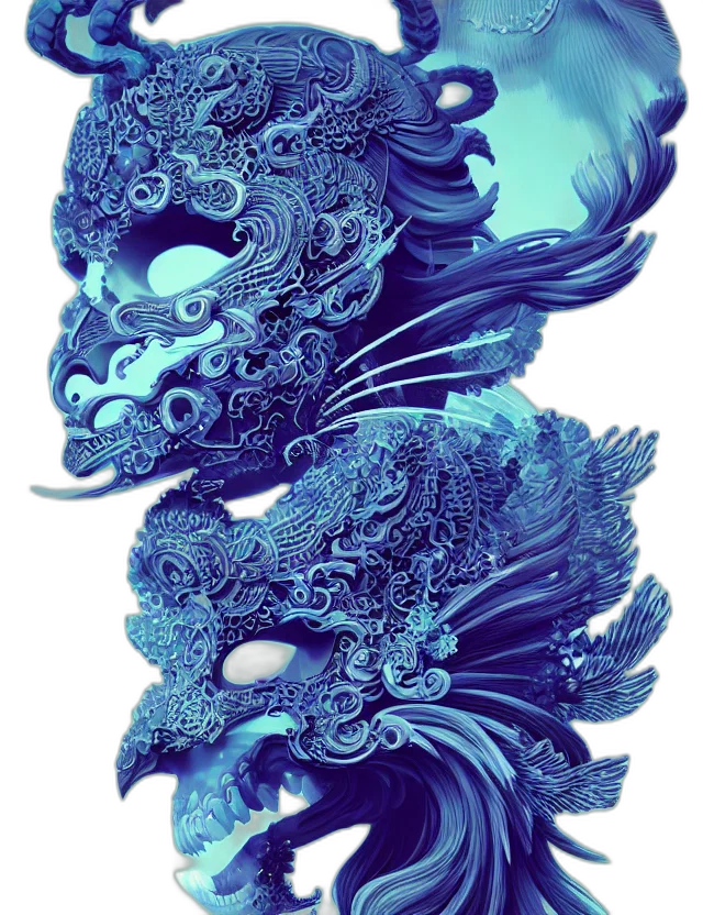 mask, dragon, crown, jewelry transparent PNG cut-out