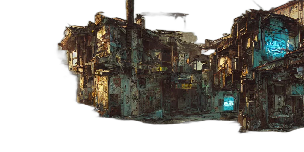 building, robot, weapon, car transparent PNG cut-out