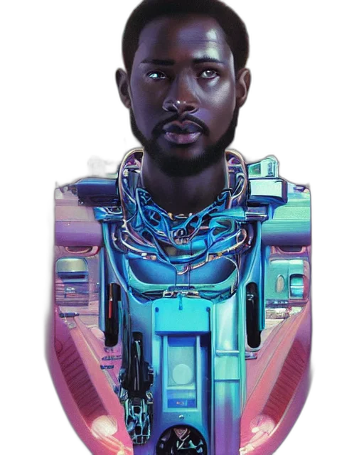robot, face, jacket, car transparent PNG cut-out