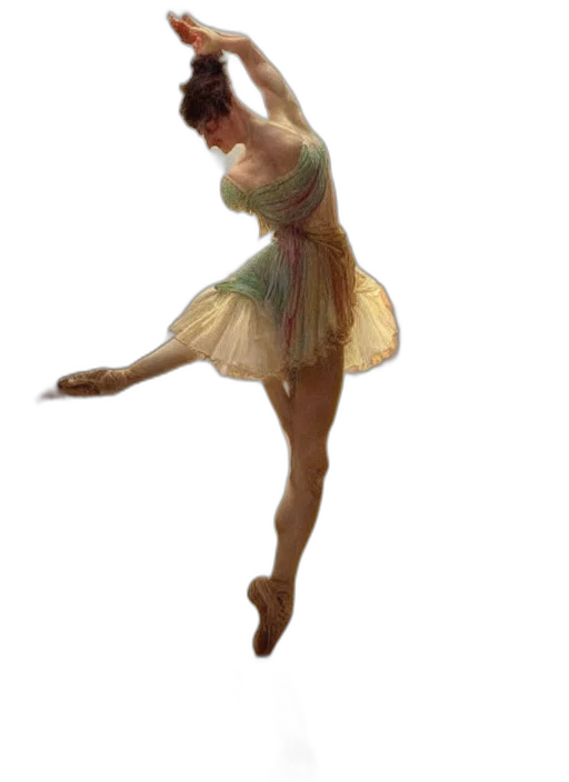 dress, staff, photorealistic, oil painting transparent PNG cut-out
