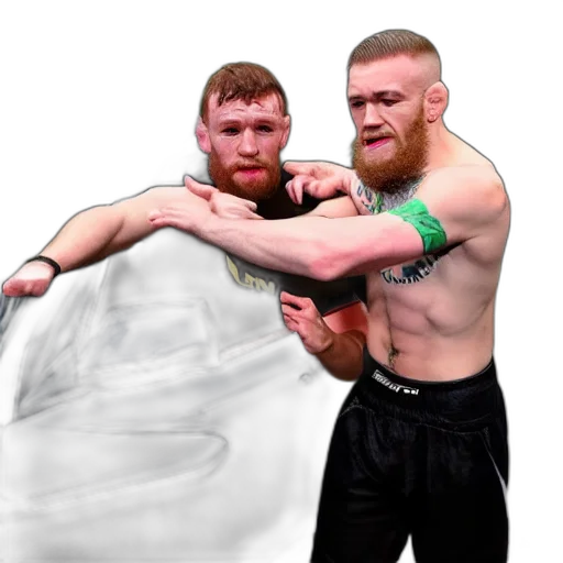 concept art, photorealistic, 3d render, fantasy art, car, wrestling, conor, mcgregor transparent PNG cut-out