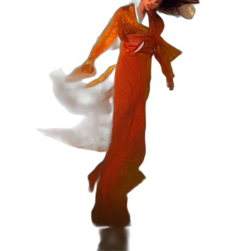 staff, dress, dragon, creature transparent PNG cut-out