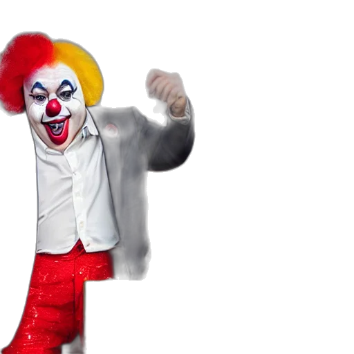 animal, creature, staff, 3d render, concept art, photorealistic, president, clown transparent PNG cut-out