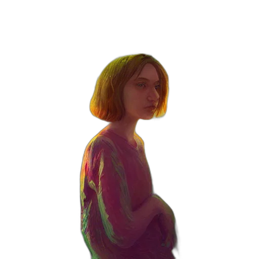 dress, face, jacket, robot transparent PNG cut-out